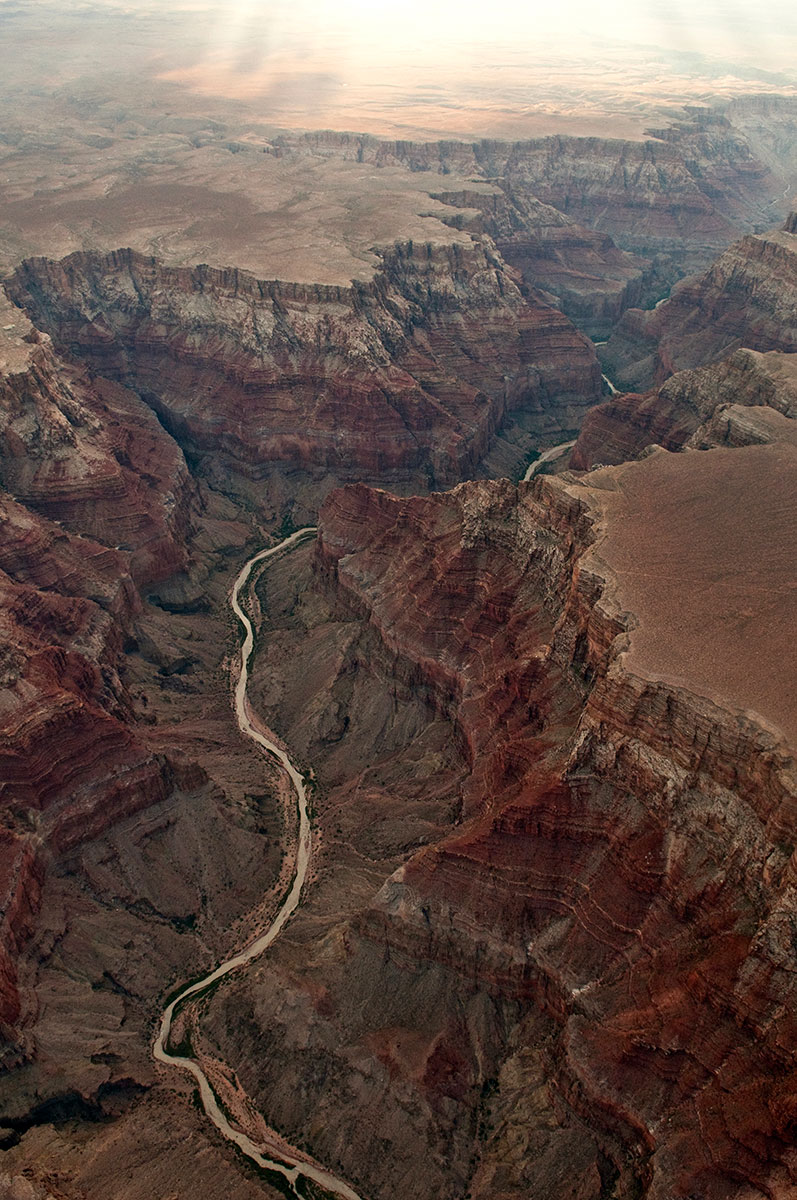 Picture of the Colorado River winding through the Grand Canyon