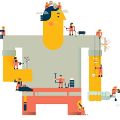 Illustration of potential effects of climate change on human health