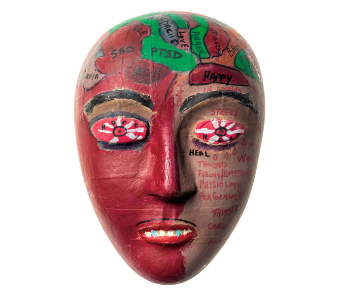 Picture of a soldier’s mask