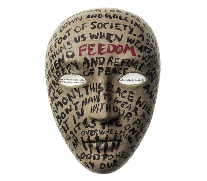 Picture of a soldier’s mask