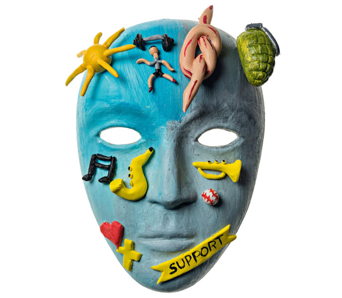 Picture of a soldier’s mask