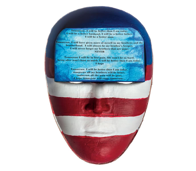 Picture of a soldier’s mask