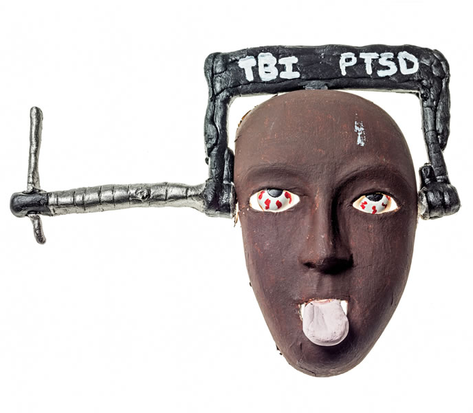 Picture of a soldier’s mask