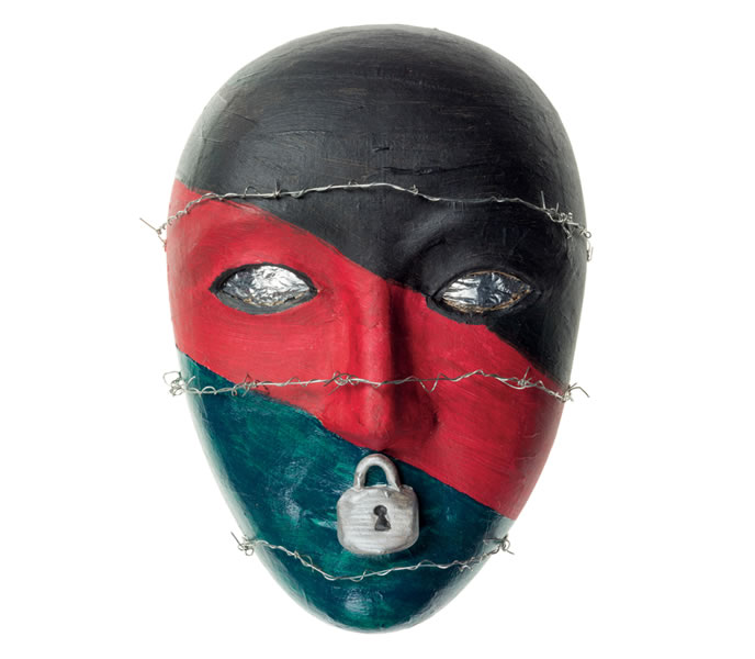 Picture of a soldier’s mask