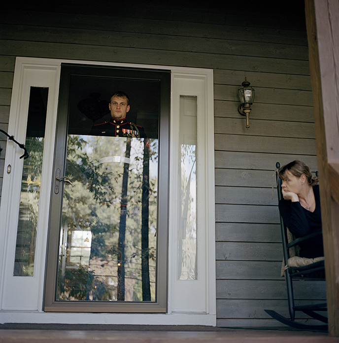 Picture of Marine Cpl. Chris McNair and his mother